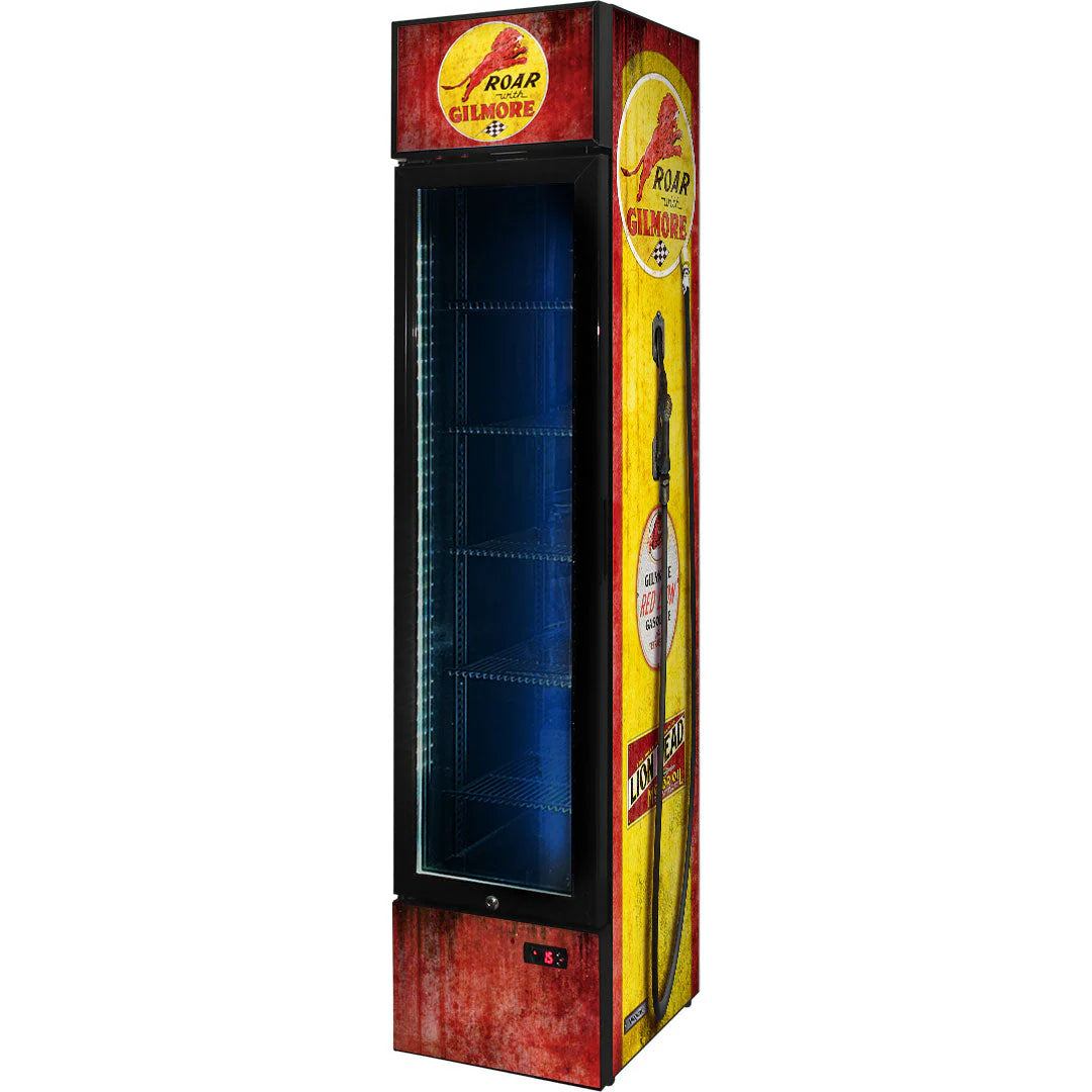 Gilmore - Fuel Pump Branded Skinny Upright Bar Fridge 6 Options