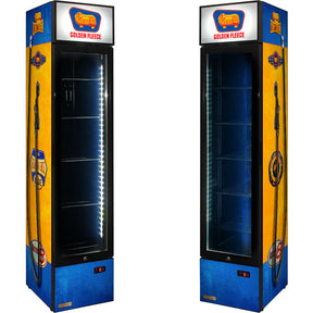 Golden Fleece - Fuel Pump Branded Skinny Upright Bar Fridge