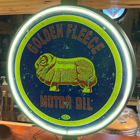 Golden Fleece Motor Oil Neon Sign