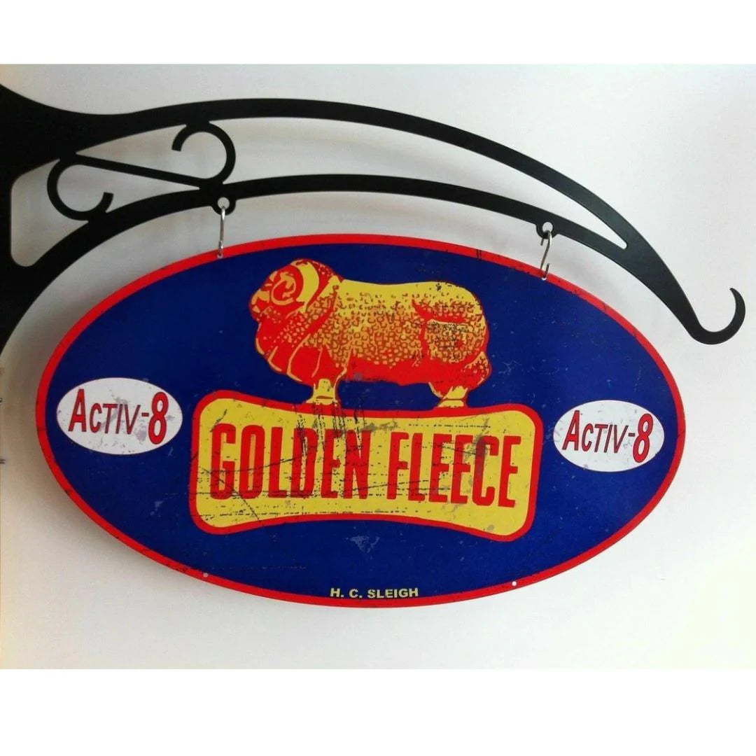 Golden Fleece Oval Design Hanging Sign