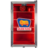 Schmick Vintage Fuel Pump Triple Glazed Alfresco Bar Fridge With LED Strip Lights