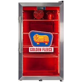 Schmick Vintage Fuel Pump Triple Glazed Alfresco Bar Fridge With LED Strip Lights