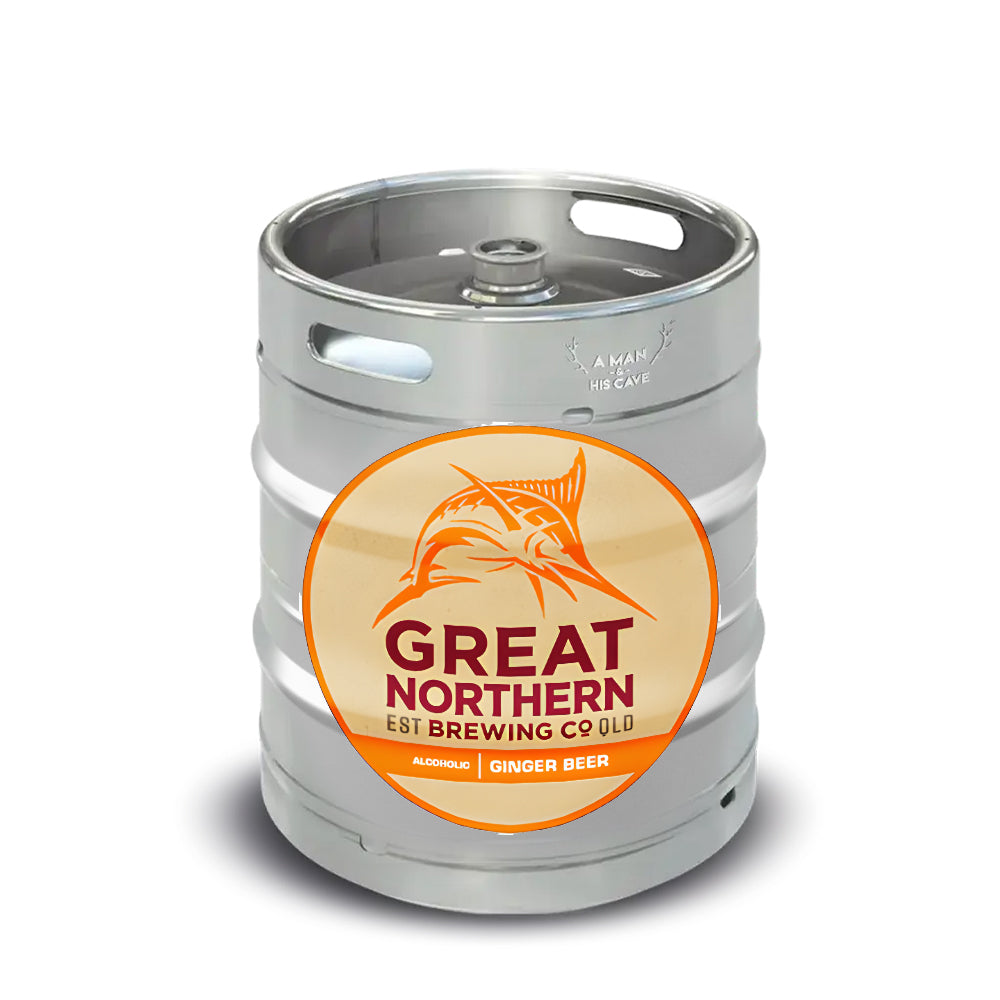 Great Northern Ginger Beer 50lt Commercial Keg 4.0 DType Coupler [NSW