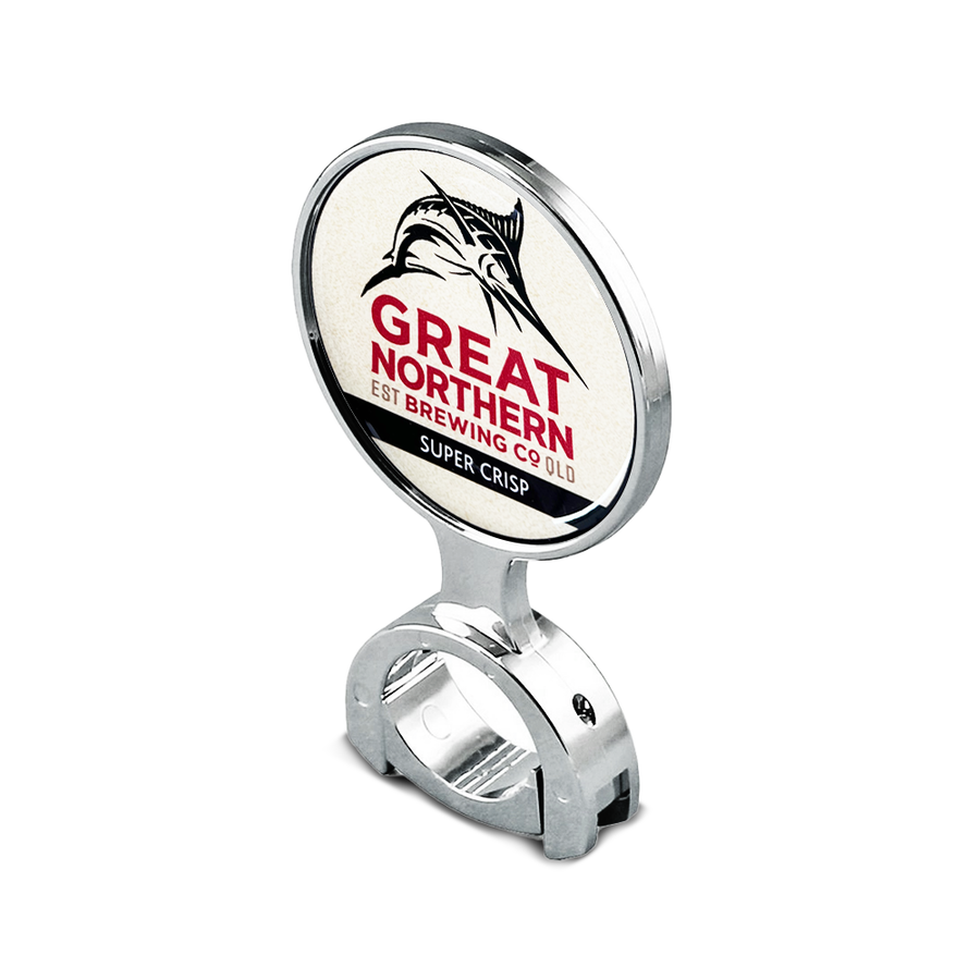 Great Northern SuperCrisp - 73 mm Chrome Decal Holder