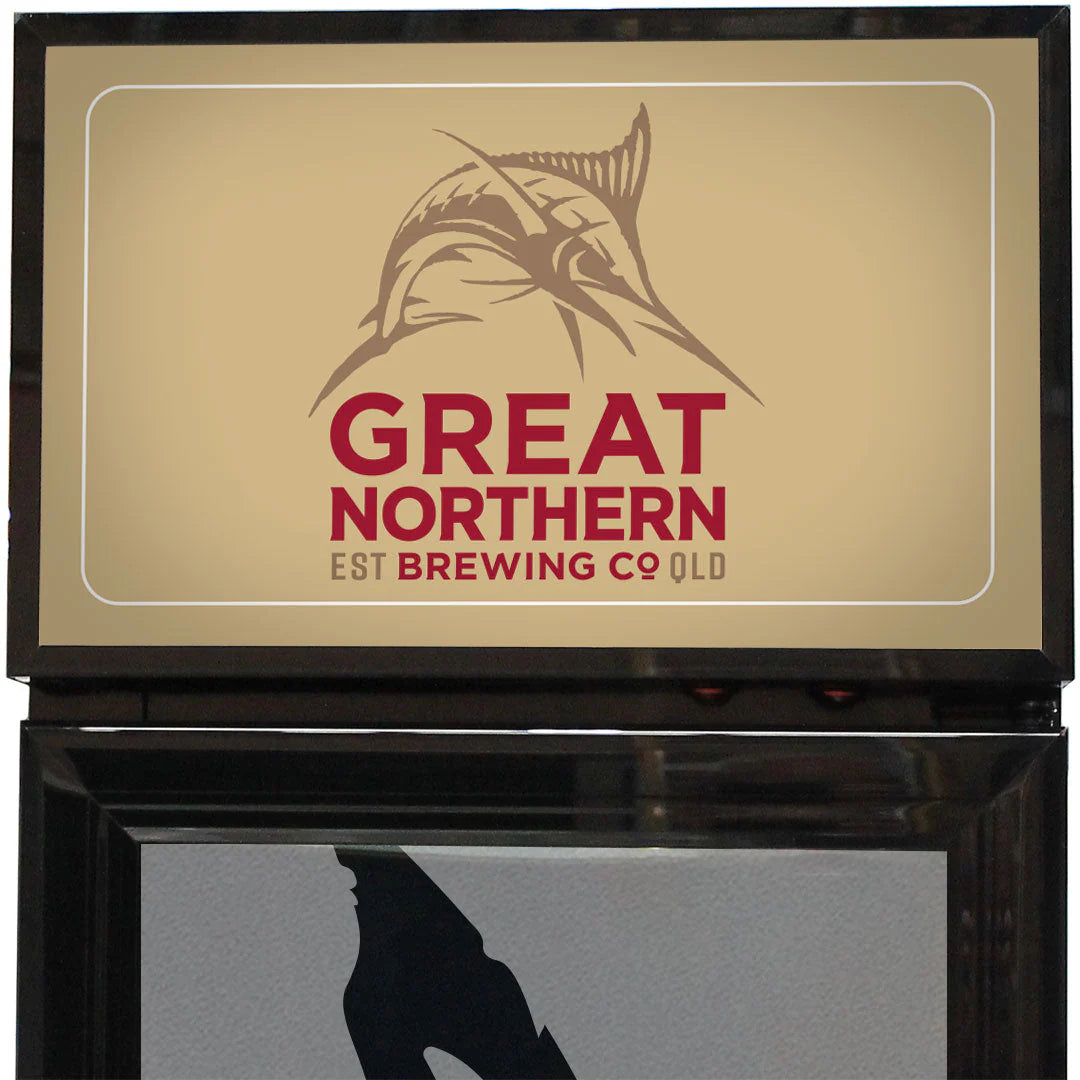 Great Northern Branded Skinny Upright Bar Fridge Add