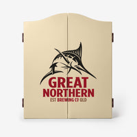 Great Northern Branded Dartboard with Cabinet