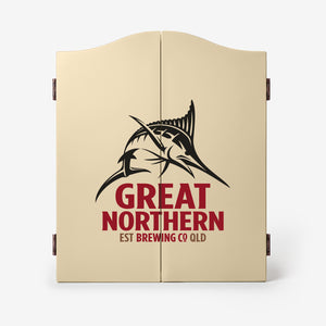 Great Northern Branded Dartboard with Cabinet