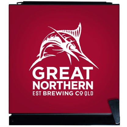 Great Northern Original Branded Glass Door Bar Fridge With Cool Frosted Door Logo