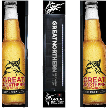 Great Northern Super Crisp Branded Skinny Upright Bar Fridge 11