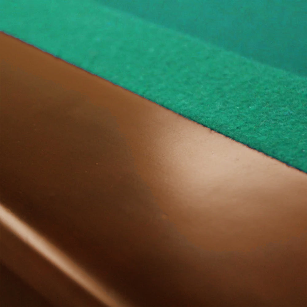 Classic 8ft Slate Pool/Billiards Table - Walnut Frame - Green Felt