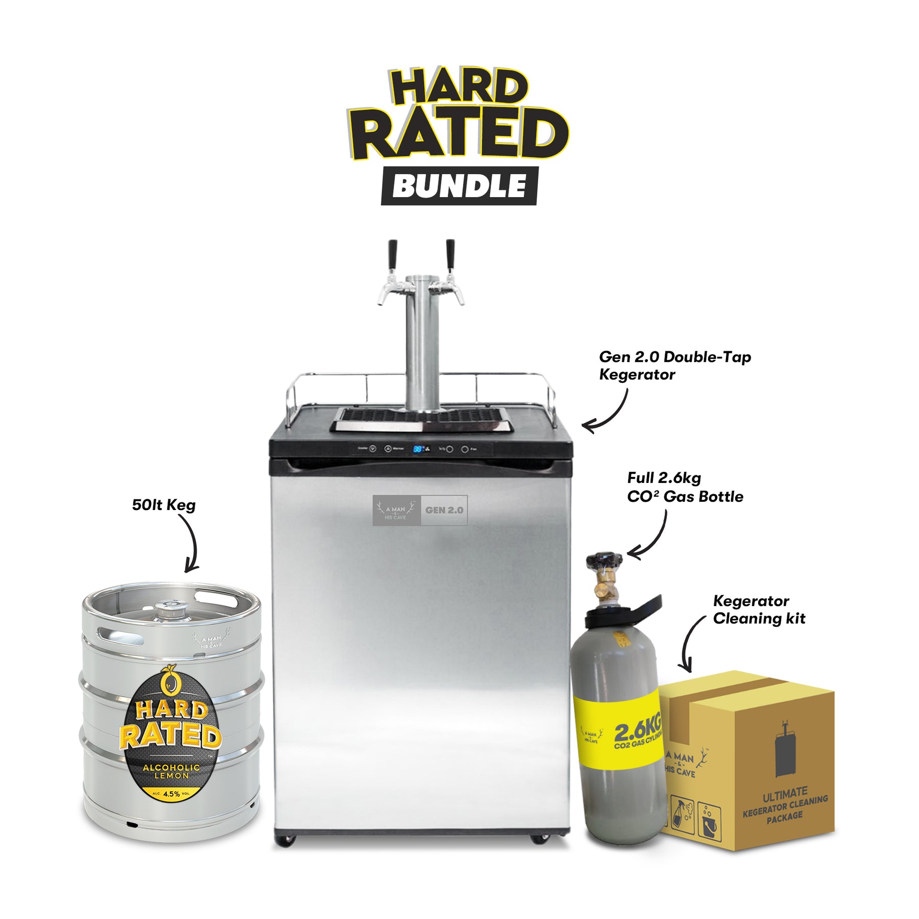 Hard Rated Bundle With Full 50L Keg Available in [KEGS AVAILABLE IN NSW,  ACT & QLD ONLY]