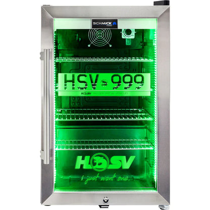 HSV GTSR branded bar fridge. Great gift idea! Add You Own Number Plate To Door! HUS-SC70-SS-GTSR