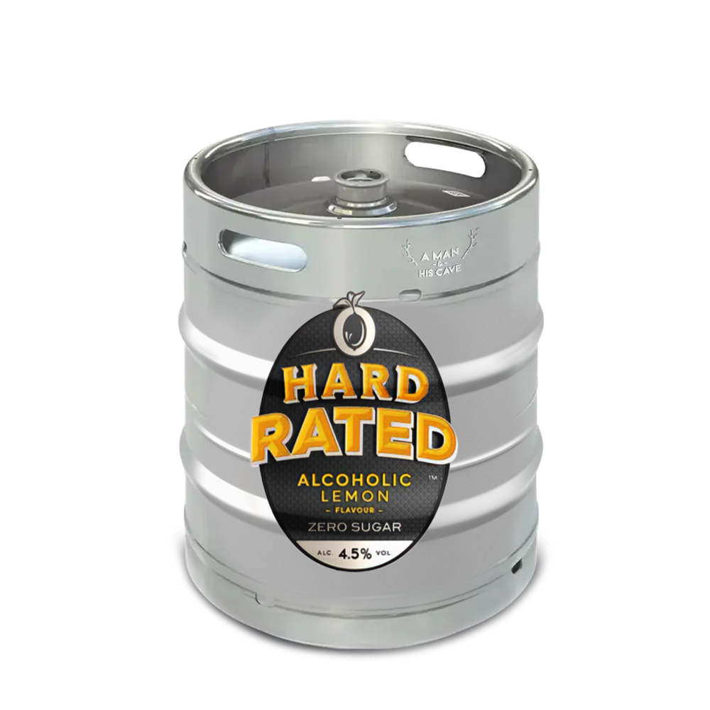 Hard Rated Zero Sugar 50lt Commercial Keg 4.5% D-Type Coupler [NSW]