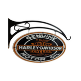 Harley Davidson Motor Oil Oval Design Hanging Sign