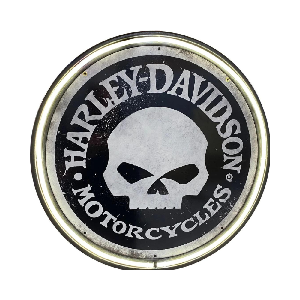 Harley Davidson Motorcycles Circular Neon Sign