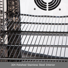 Heated Glass 3-Door Under Bench Beverage Fridge 5-Year Warranty (+$399)