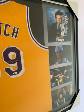 Chevy Chase Signed Authentic La Lakers Fletch Jersey (Beckett COA)