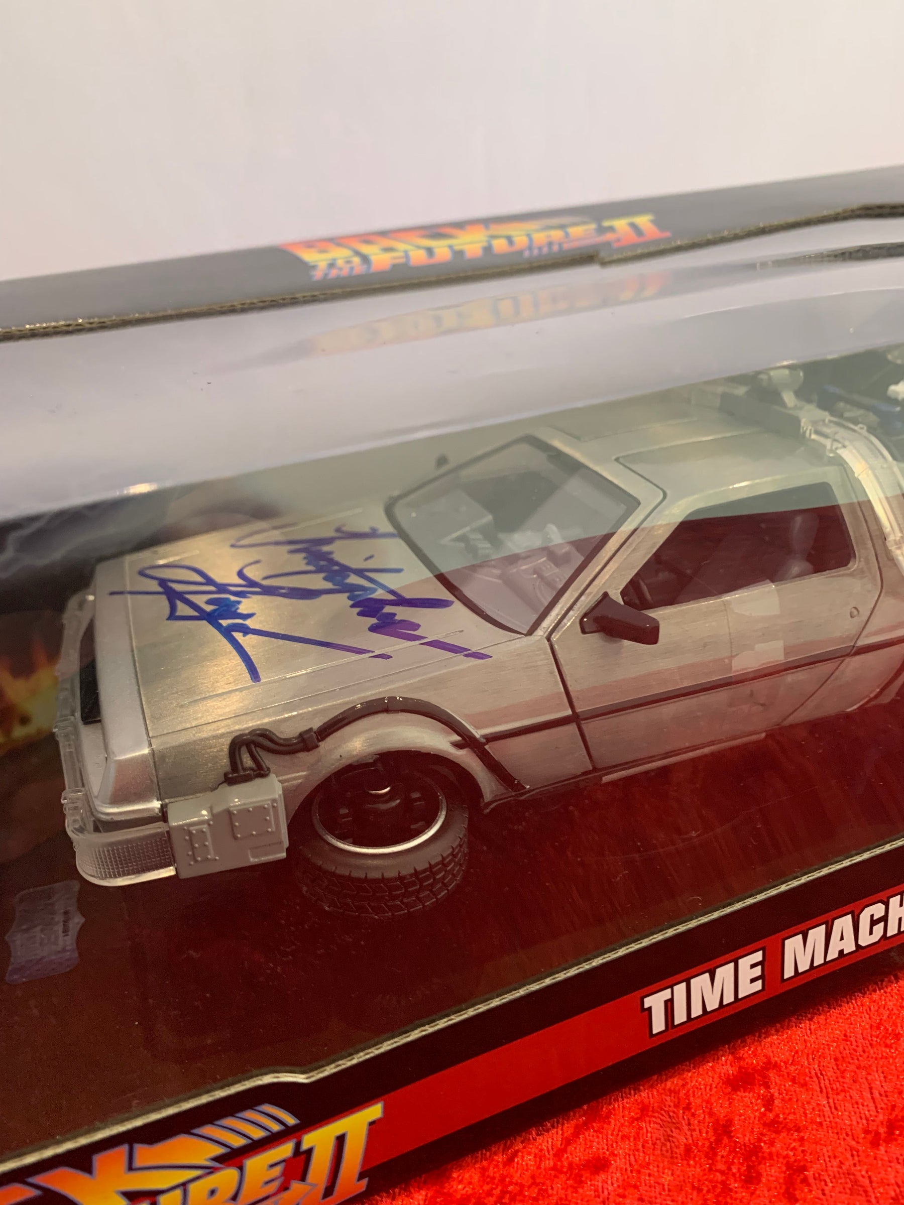 Christopher Lloyd Back To The Future Part 2 Signed Die Cast DeLorean Beckett COA