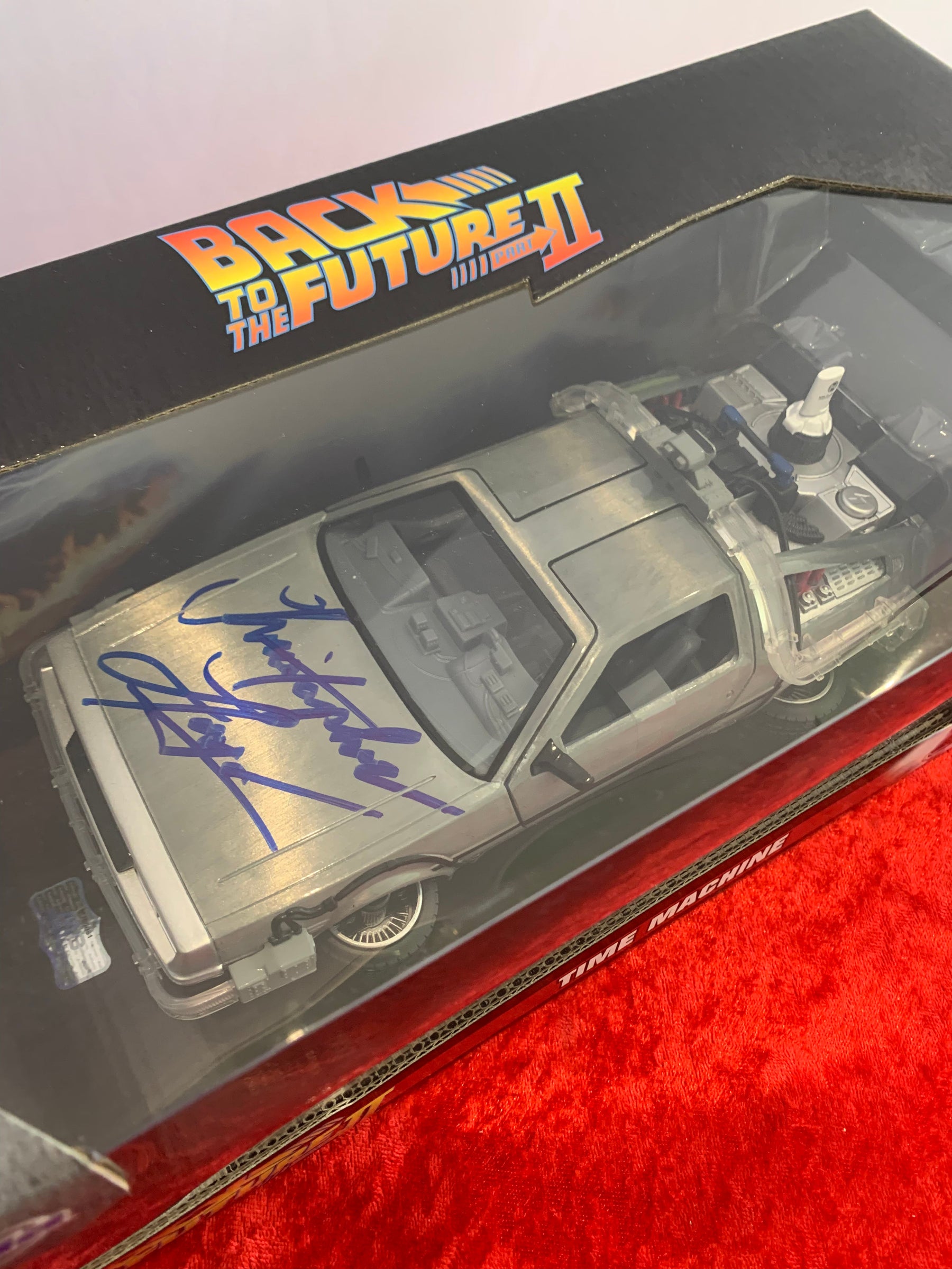 Christopher Lloyd Back To The Future Part 2 Signed Die Cast DeLorean Beckett COA