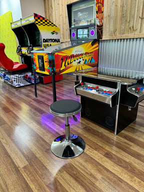 Premium Arcade Bar Stool - Black