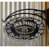 Jack Daniels JD Oval Design Hanger Sign