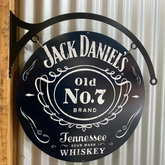 Jack Daniels Sign Double Sided Round