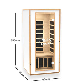 Kylin Carbon Far Portable Sauna Room 1 person – KY-1C6 in white