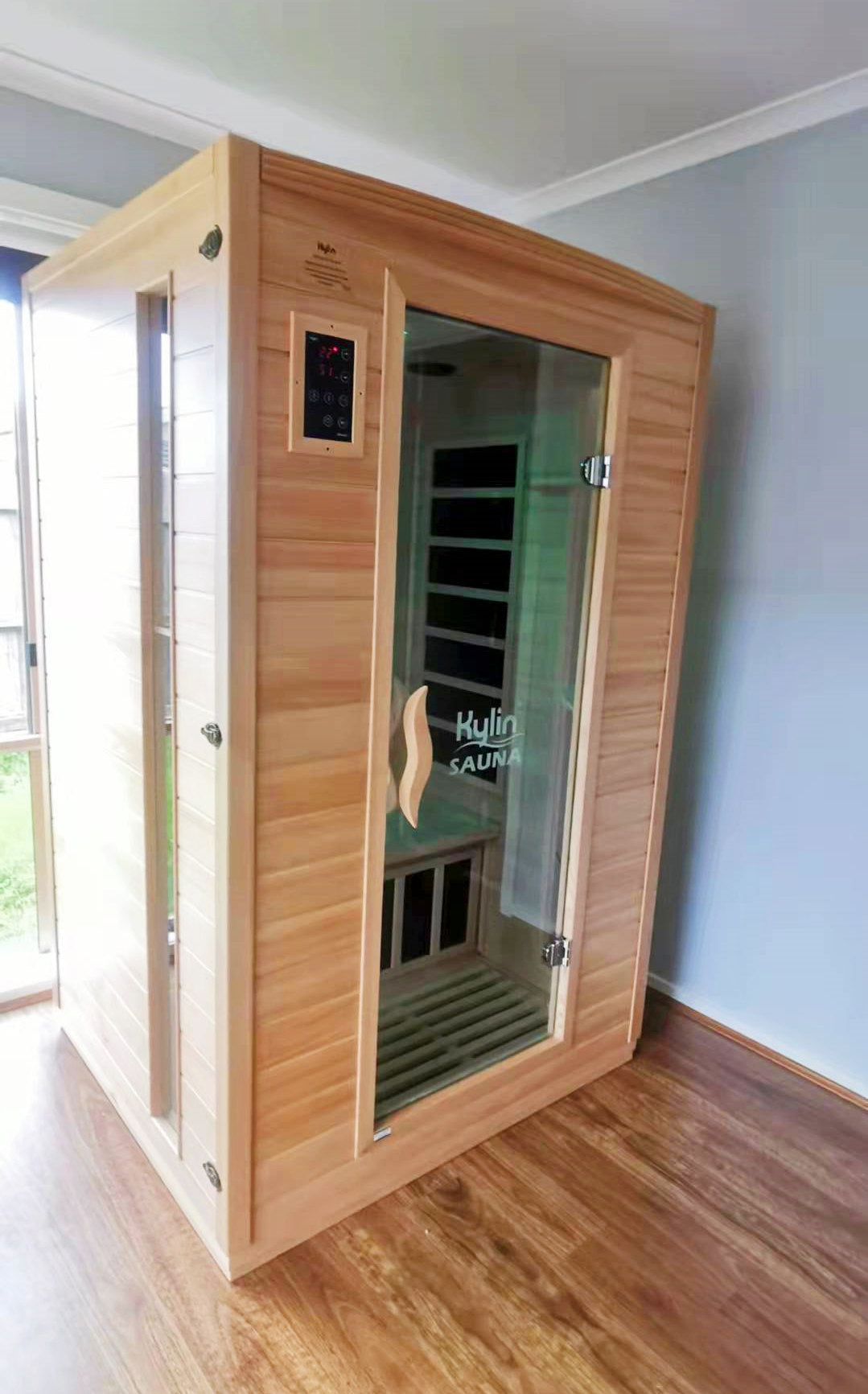 Kylin Low EMF Carbon Far Infrared Sauna Room 2 people – KY2A5-F with foot heater