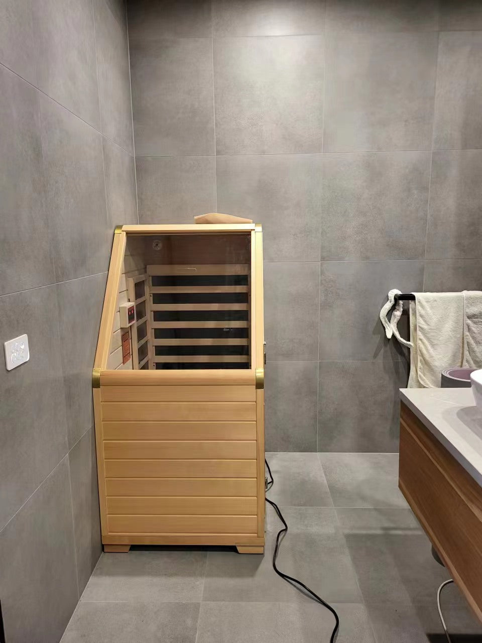 Kylin Compact Carbon Fibre Portable Sauna 1 Person Home Sauna Room KY-1D6