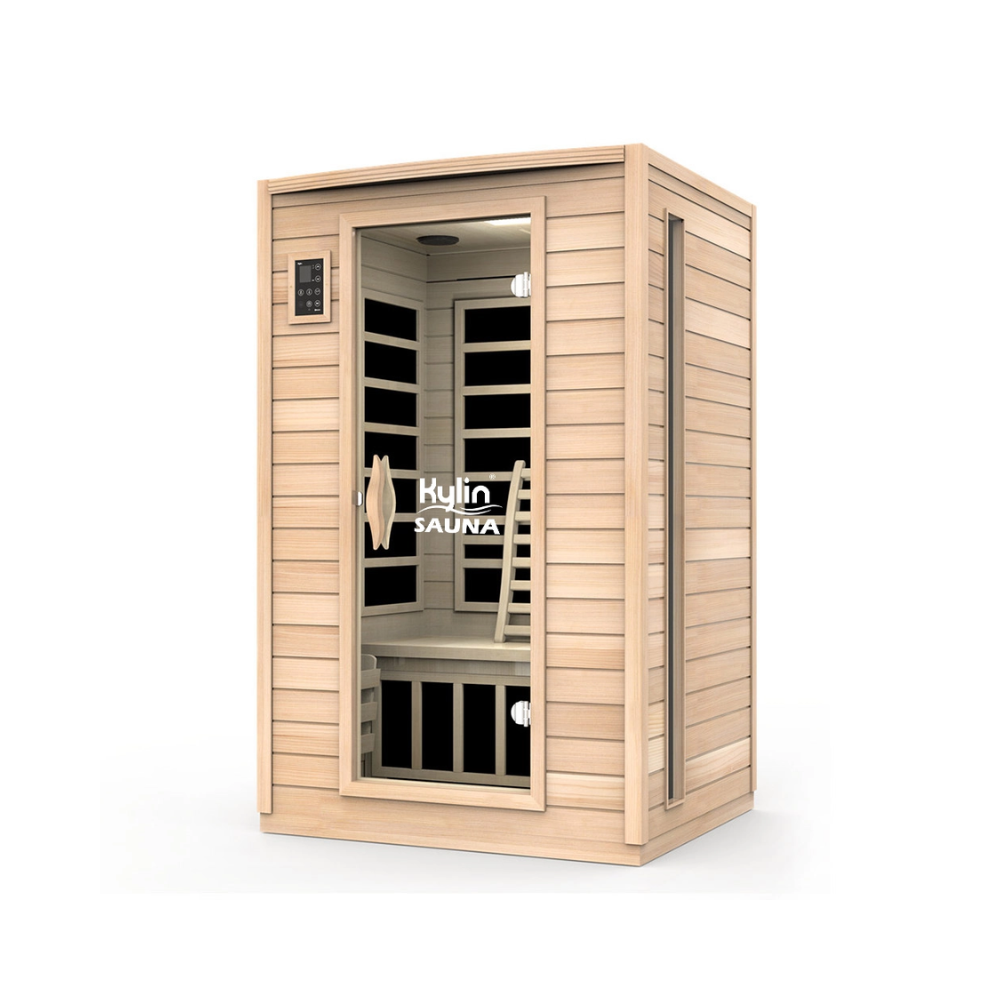Kylin Low EMF Carbon Far Infrared Sauna Room 2 people – KY2A5-F with foot heater 
