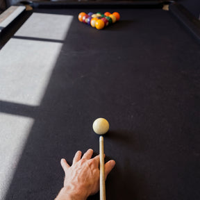 Solid Oak 7ft Slate Pool Table - Black Frame/Black Felt [SHIPS IN 2 WEEKS]