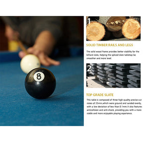 MACE 8FT AU12 Mahogany Luxury Slate Pool / Billards / Snooker Table – FY