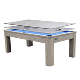 7FT 003 MDF 3IN1 Pool Table/Table Tennis Table/Dining Table Vintage Wood Grain (ON BACK ORDER FOR THE 4TH JULY)