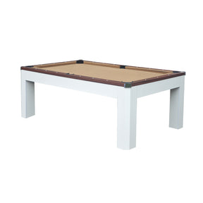 7FT MDF 3IN1 Pool Table/Table Tennis Table/Dining Table White Frame (ON BACK ORDER FOR THE 4TH JULY)