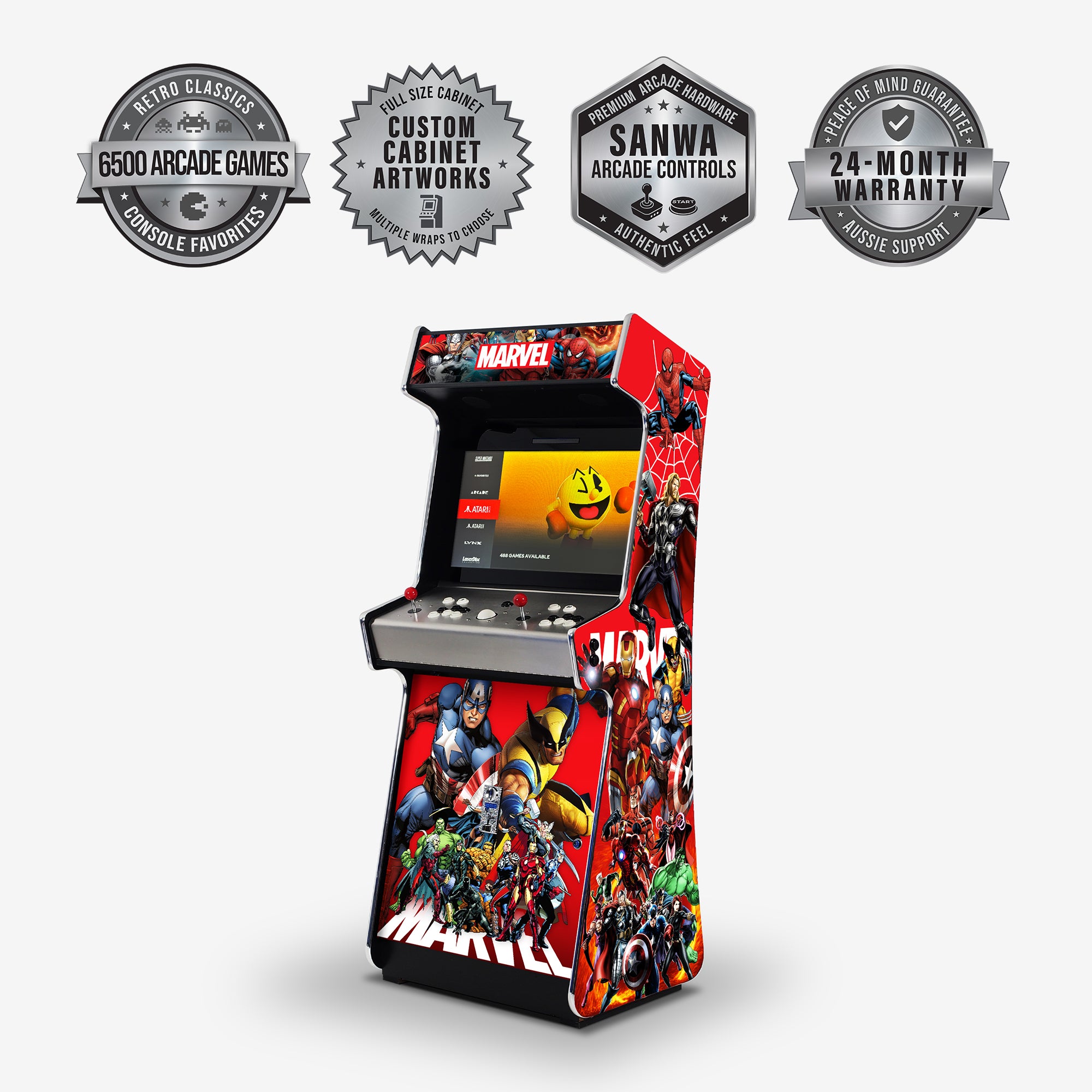 Marvel Arcade Machine - Platinum [ON BACKORDER LATE APR]