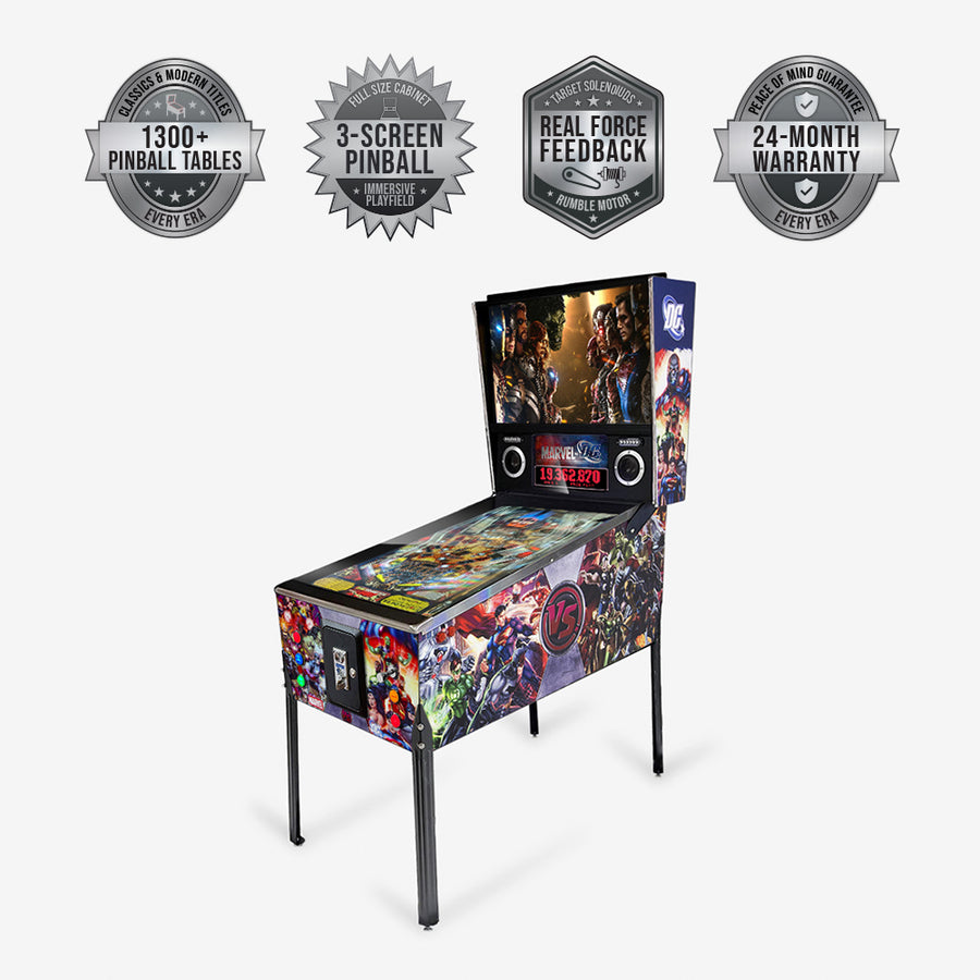 PREMIUM Marvel VS DC Virtual Pinball Machine 1300 Games Included