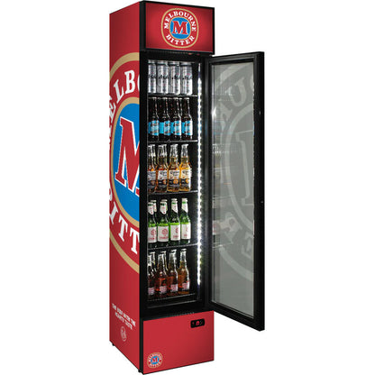 Melbourne Bitter Branded Skinny Upright Bar Fridge