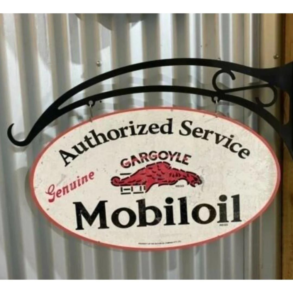 Mobile Service Oval Design Hanging Sign