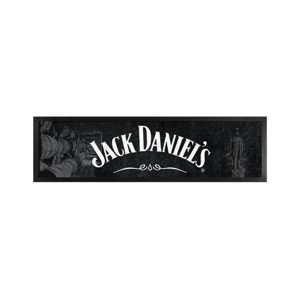NEW 2021 Jack Daniels Distillery Barrels Bar Mat Runner