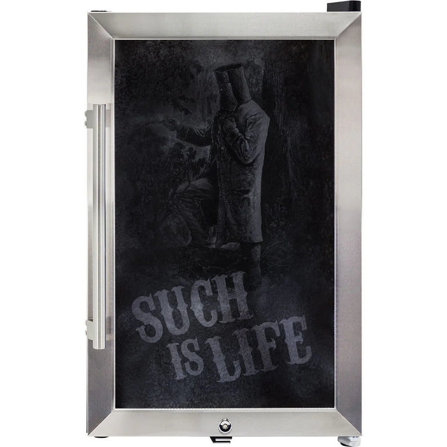 Ned Kelly Designed Glass Door Bar Fridge 70 Litre White