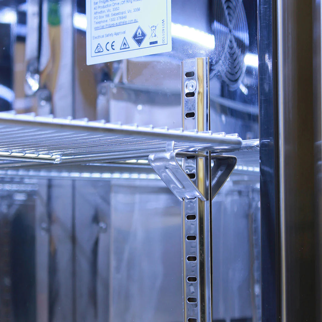 Outdoor Rhino ENVY 1 Door Bar Fridge Coldest Beer 43ºC+ Best Alfresco 316 Stainless Solid Door Quiet Right Hinge