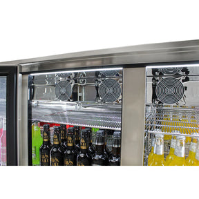Rhino ENVY 3 Door Bar Fridge Coldest Beer 43ºC+ Best Alfresco 316 Marine Grade Stainless Quiet With No Condensation