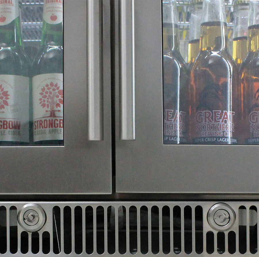 Rhino ENVY 3 Door Bar Fridge Coldest Beer 43ºC+ Best Alfresco 316 Marine Grade Stainless Quiet With No Condensation