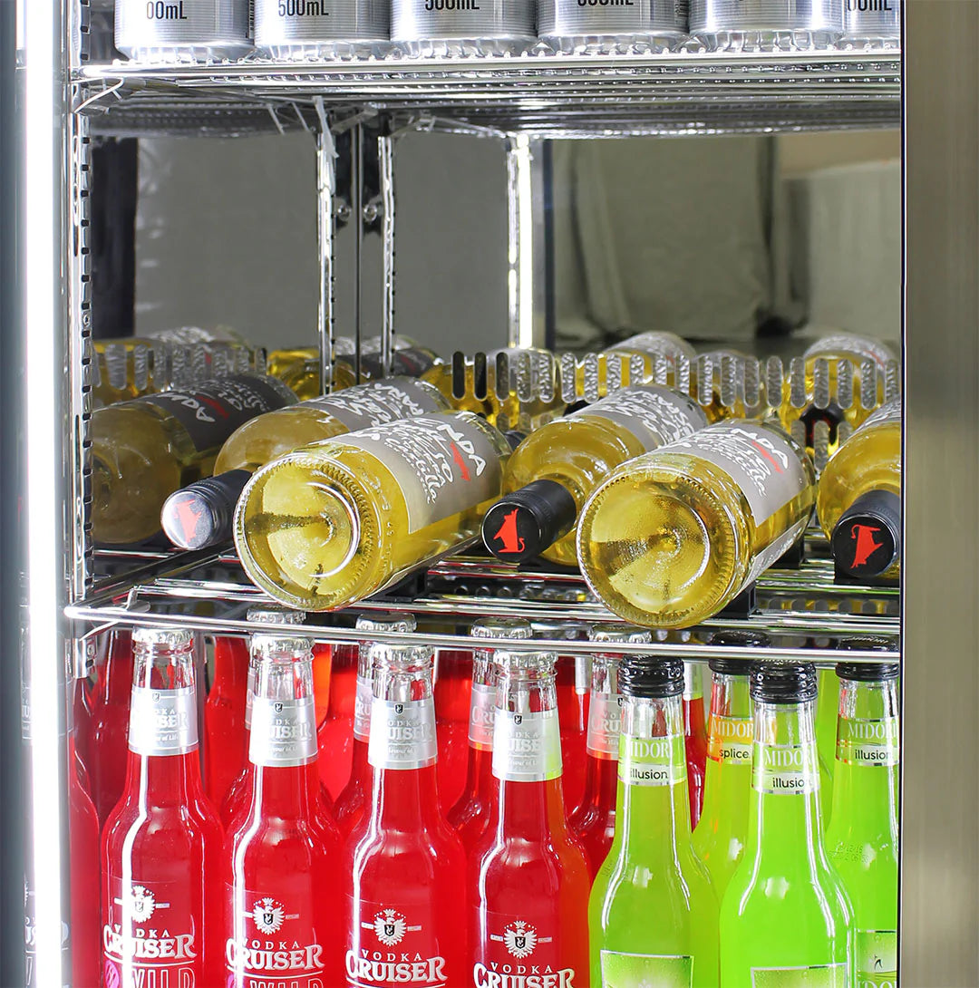 Rhino ENVY 3 Door Bar Fridge Coldest Beer 43ºC+ Best Alfresco 316 Marine Grade Stainless Quiet With No Condensation