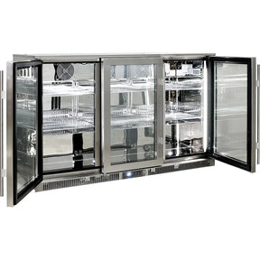 Rhino ENVY 3 Door Bar Fridge Coldest Beer 43ºC+ Best Alfresco 316 Marine Grade Stainless Quiet With No Condensation