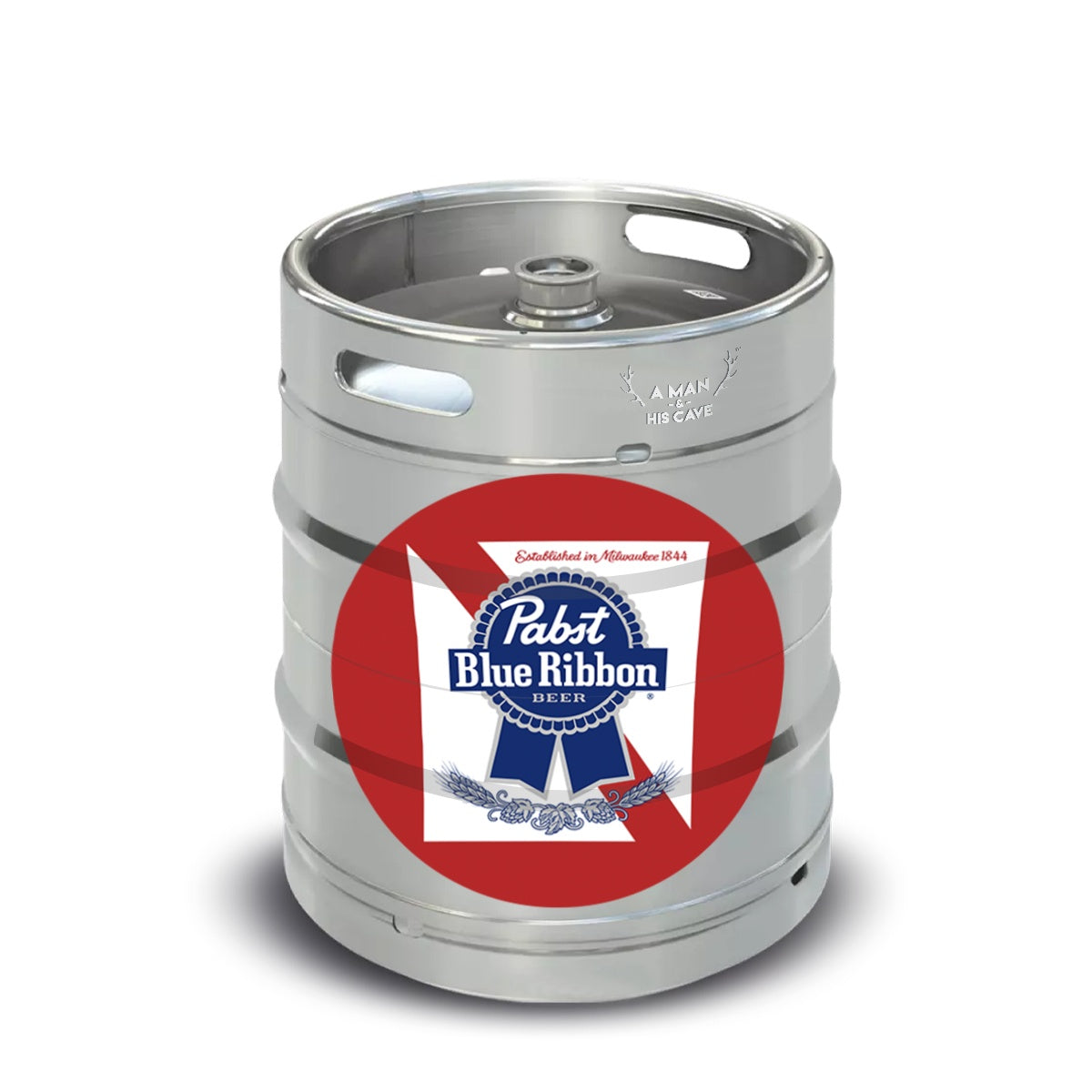 Beer Keg - Pabst Blue Ribbon Commercial Keg 4.6% A-Type Coupler [NSW]