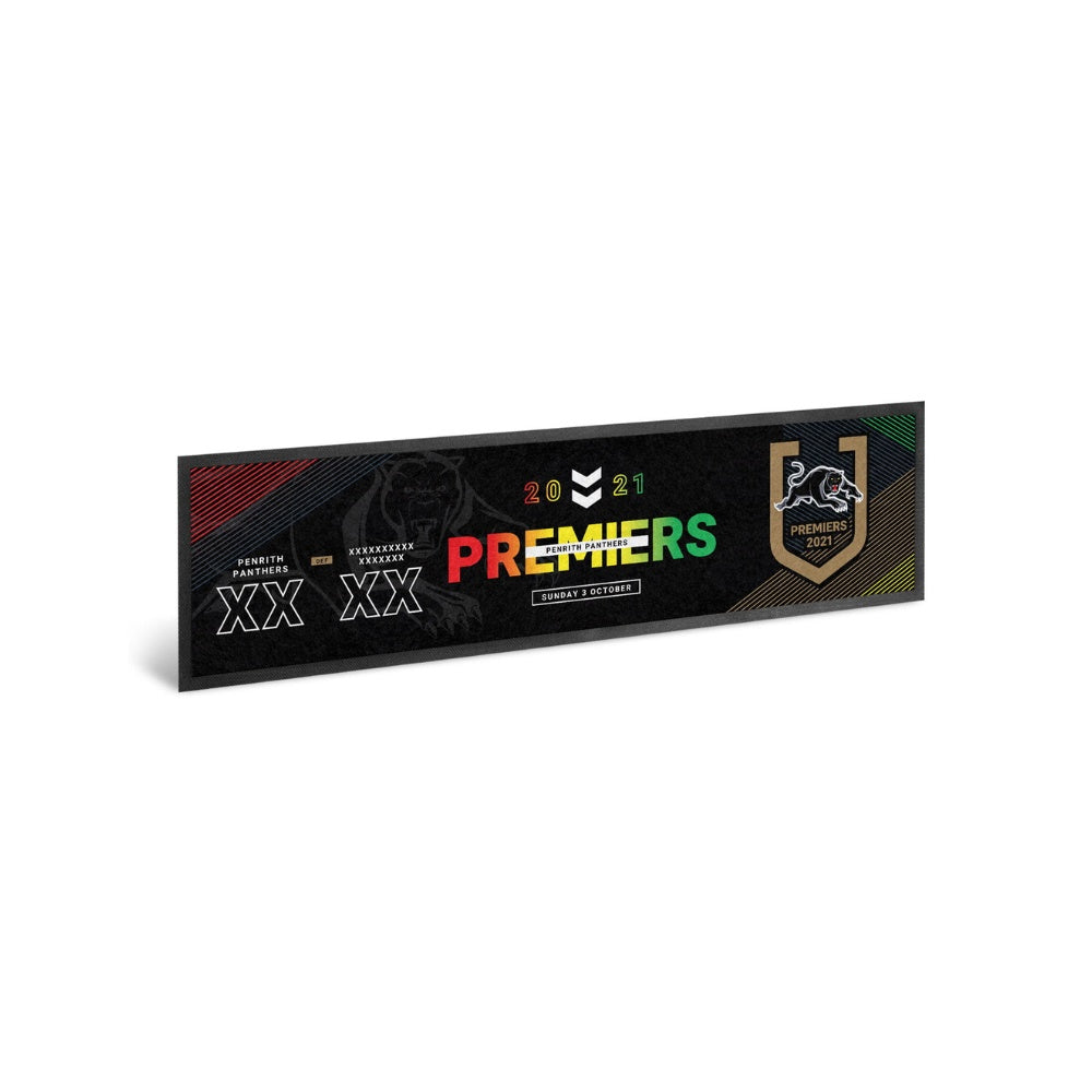 Penrith Panthers NRL Premiers Premiership 2021 Bar Mat Runner