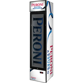 Peroni Branded Skinny Upright Bar Fridge