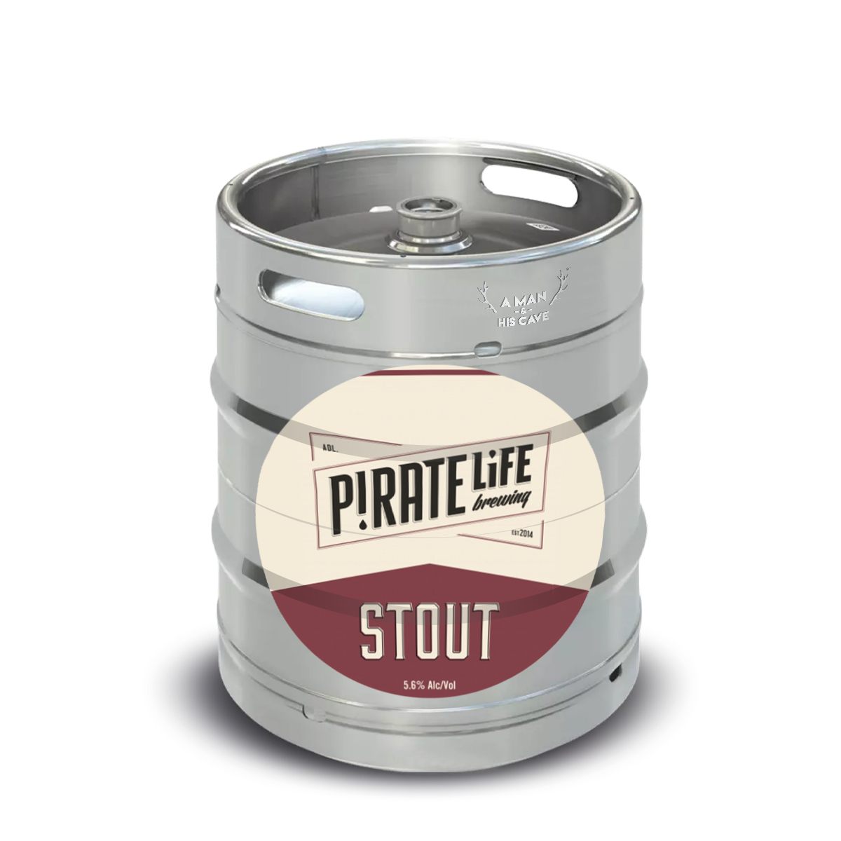 Beer Keg - Pirate Life Stout 50lt Commercial Keg 5.6% D-Type Coupler [NSW]