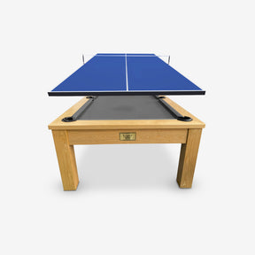 7ft Timber Dining Pool Table - Black Felt [ON BACKORDER FOR EARLY DEC]
